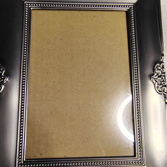 Metal Picture Frame 5x7 Ornate Silver Tone Vintage Style Brushed Finish Elegant - Picture 10 of 13